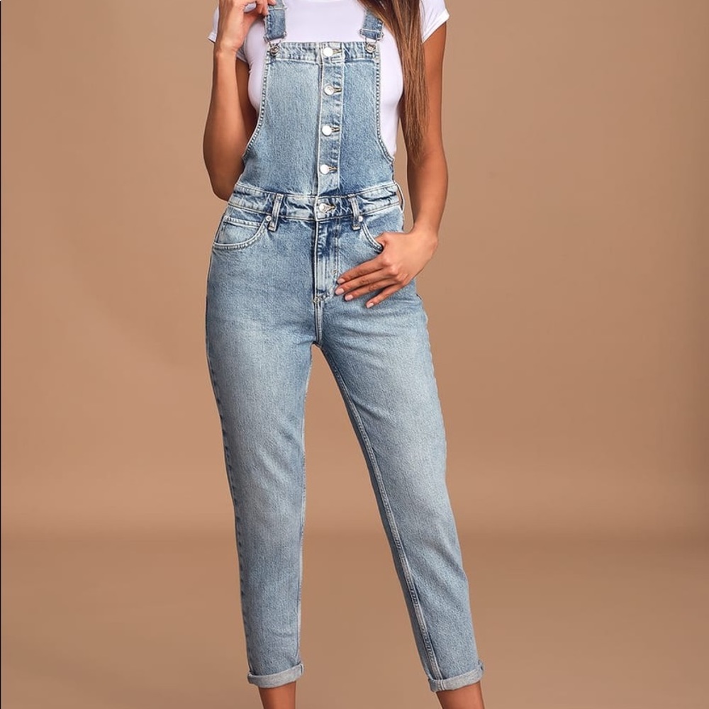 Warn once-Free People button up overalls